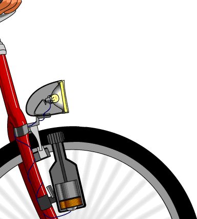 Der Stromkreis eines Fahrraddynamo - DynbDe02